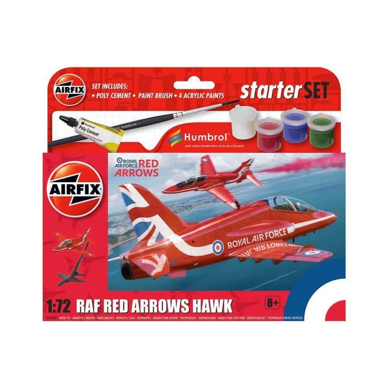 Airfix Small Starter Set NEW Red Arrows Hawk (1/72) A55002