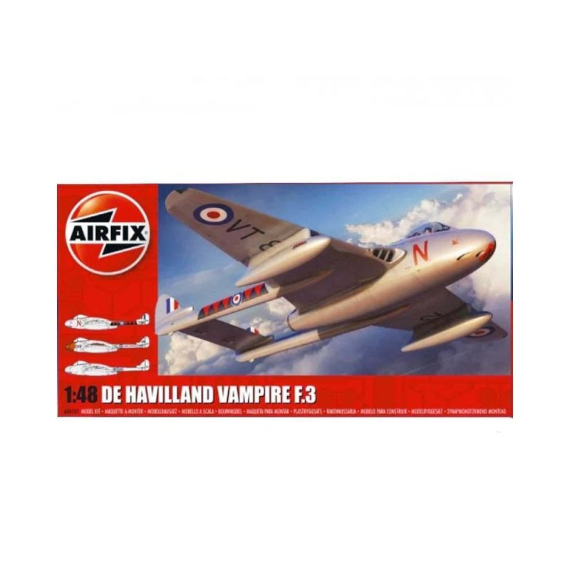 Airfix De Havilland Vampire F 3 (1/48) A06107 Airfix De Havilland Vampire F 3 (1/48) A06107