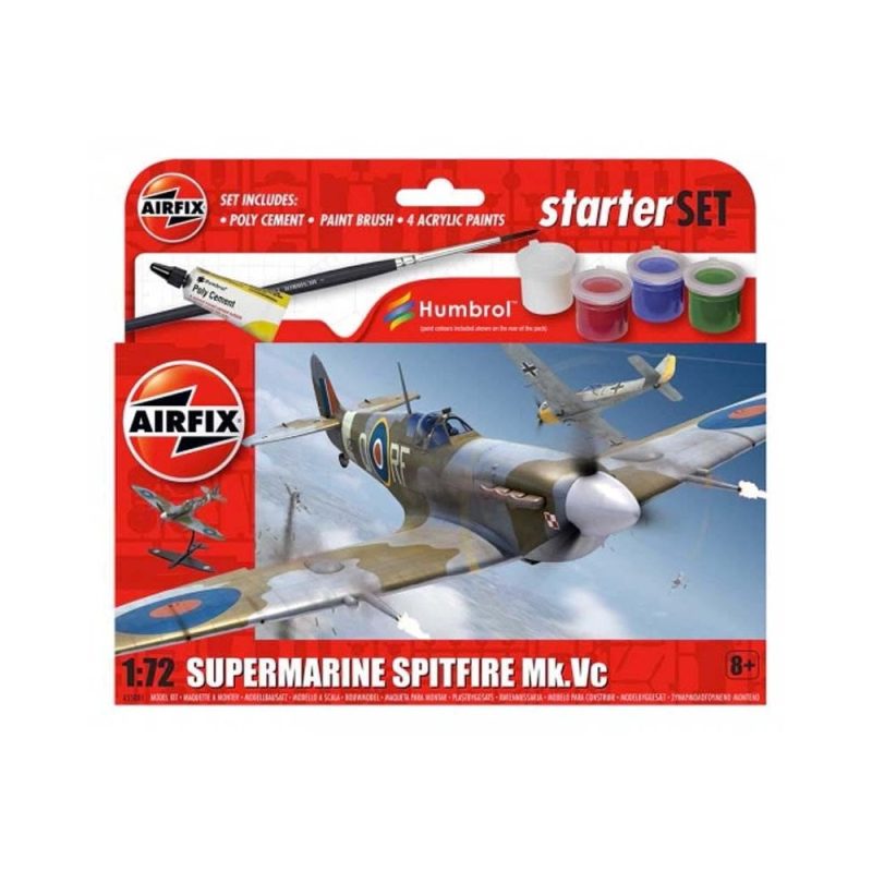 Airfix Starter Set Supermarine Spitfire MkVc (1/72) A55001