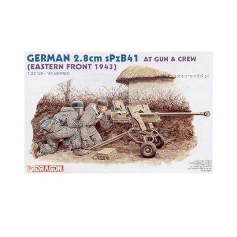Dragon Germam 2.8cm Gun W/Crew (1/35) 6056