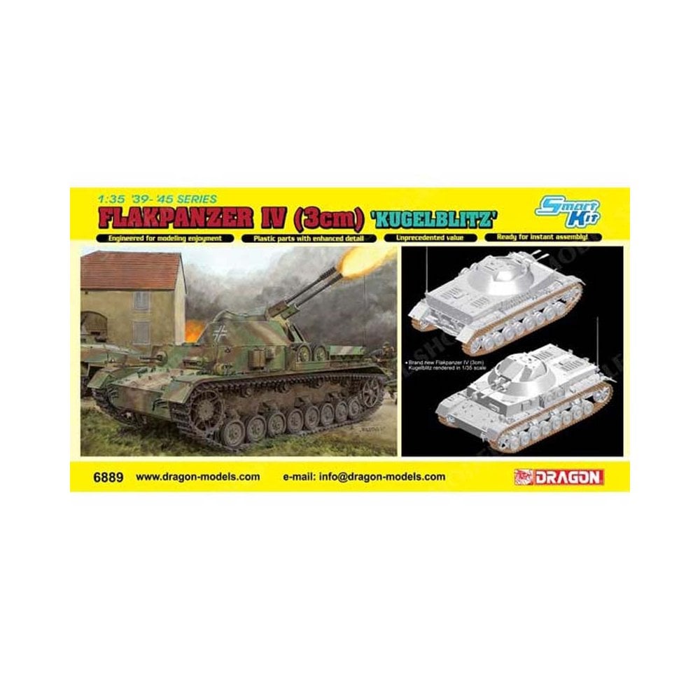 Dragon Flakpanzer IV (3cm) Kugelblitz (1/35) 6889 Dragon Flakpanzer IV (3cm) Kugelblitz (1/35) 6889