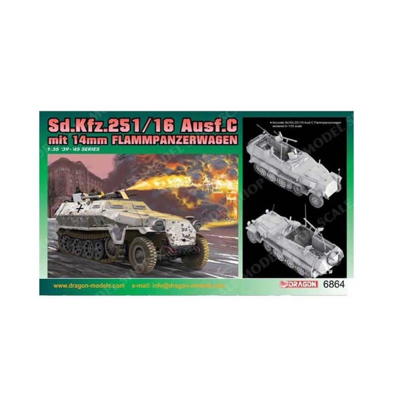Dragon Sd.Kfz.251/16 Ausf.C mit 14mm Flammpanzerwagen (1/35) 6864