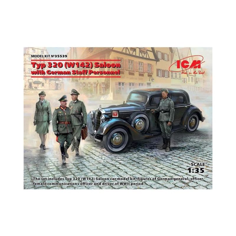 1/35 Typ 320 (W142) Saloon, WWII German Staff Car ICM 35539