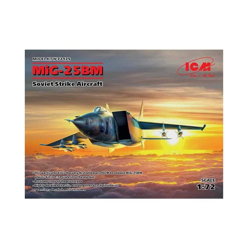 1/72 Mikoyan MiG-25BM Soviet Strike Aircraft ICM 72175