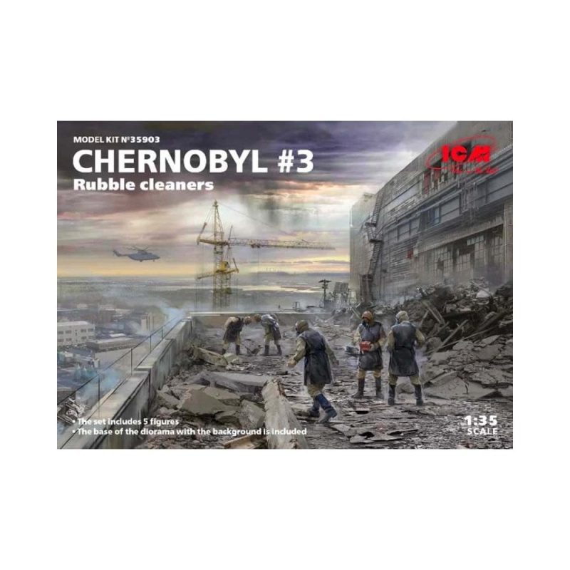 1/35 Chernobyl #3 Rubble Cleaners 5 Figs ICM 35903