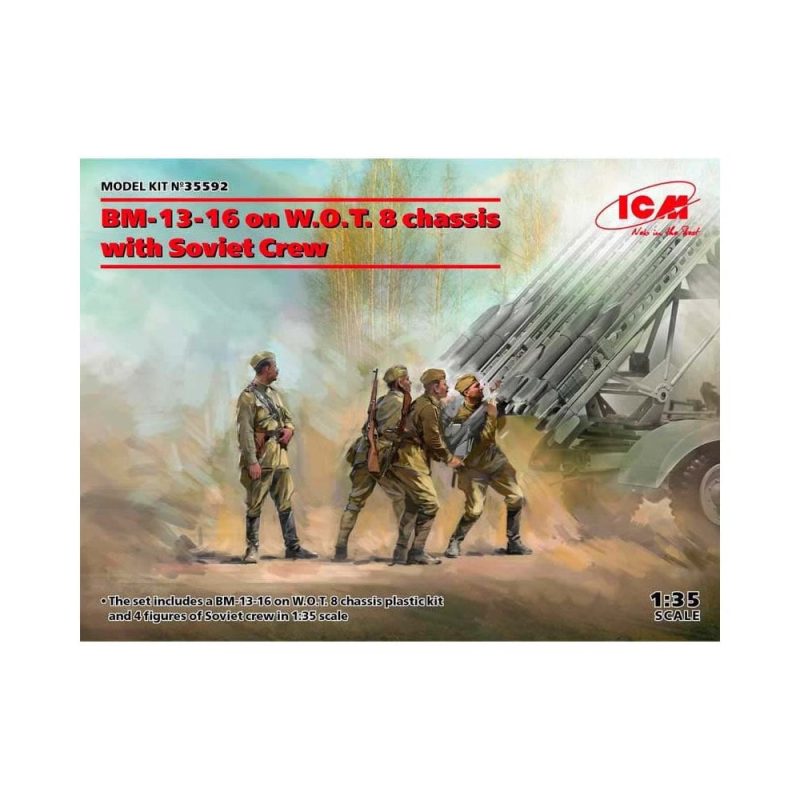 1/35 BM-13-16 on W.O.T. 8 chassis w/crew ICM 35592