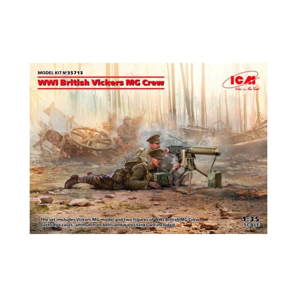 1/35 WWI British Vickers MG Crew ICM 35713 1/35 WWI British Vickers MG Crew ICM 35713