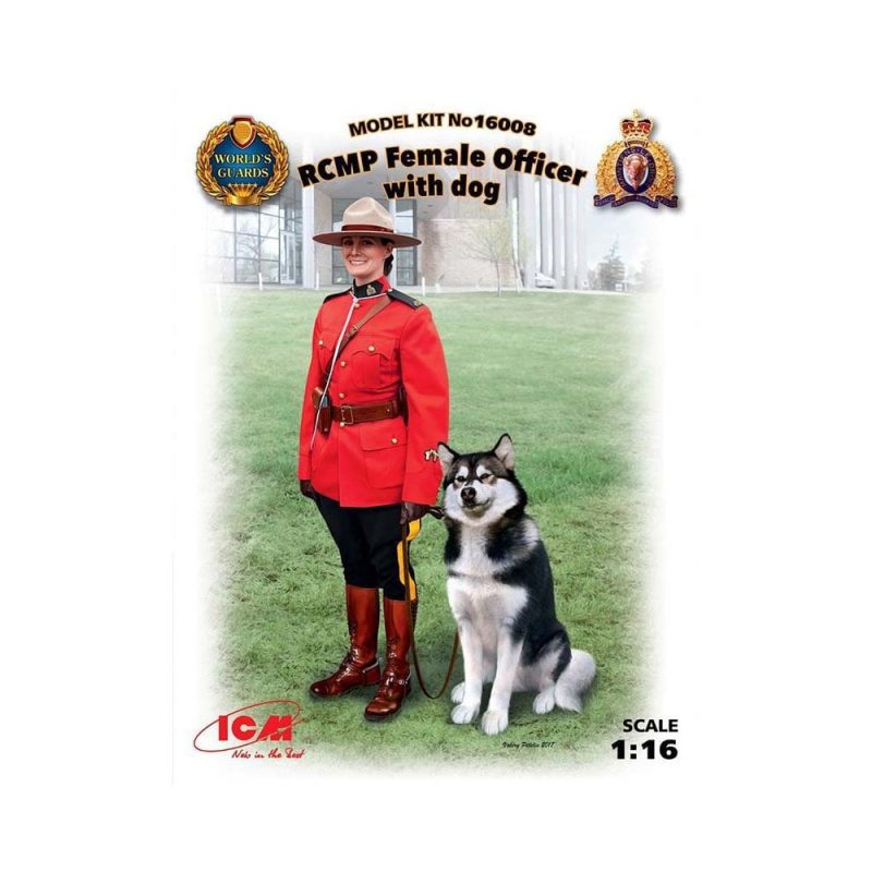 1/16 RCMP Female Officer with Dog ICM 16008