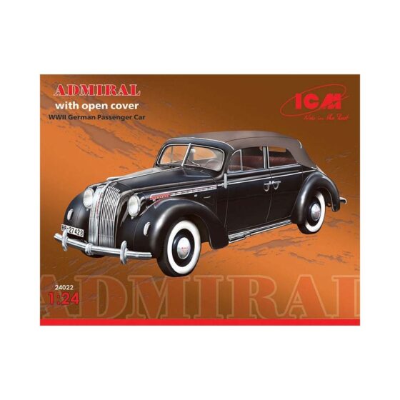 1/24 Admiral Cabriolet Soft Top WWII German Car ICM 24022 1/24 Admiral Cabriolet Soft Top WWII German Car ICM 24022