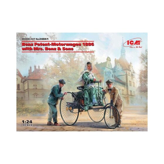1/24 Benz Patent - Motorwagen 1886 w/ Mrs Benz ICM 24041 1/24 Benz Patent - Motorwagen 1886 w/ Mrs Benz ICM 24041