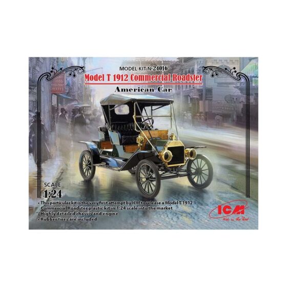 1/24 Model T 1912 Commercial Roadster US Car ICM 24016 1/24 Model T 1912 Commercial Roadster US Car ICM 24016