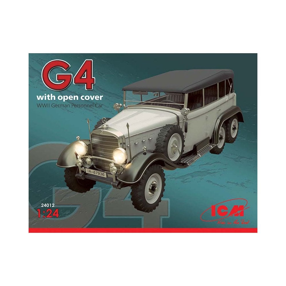 1/24 Typ G4 Soft Top WWII German Personnel Car ICM 24012 1/24 Typ G4 Soft Top WWII German Personnel Car ICM 24012