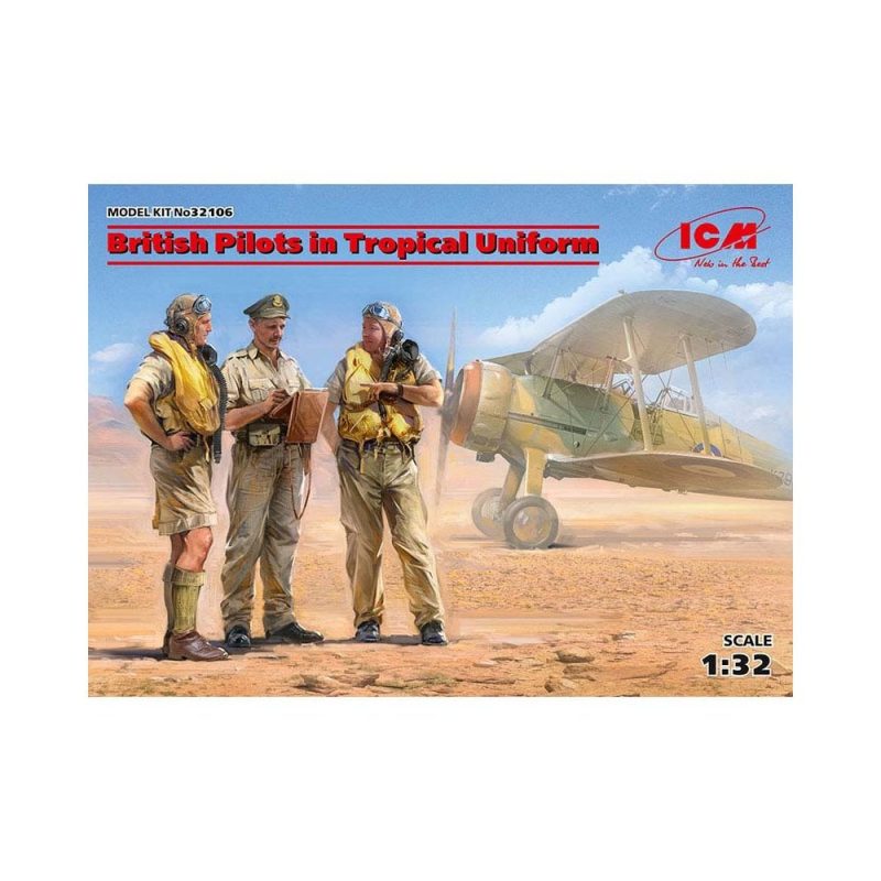 1/32 British Pilots - Tropical Uniform(1939-1943) ICM 32106