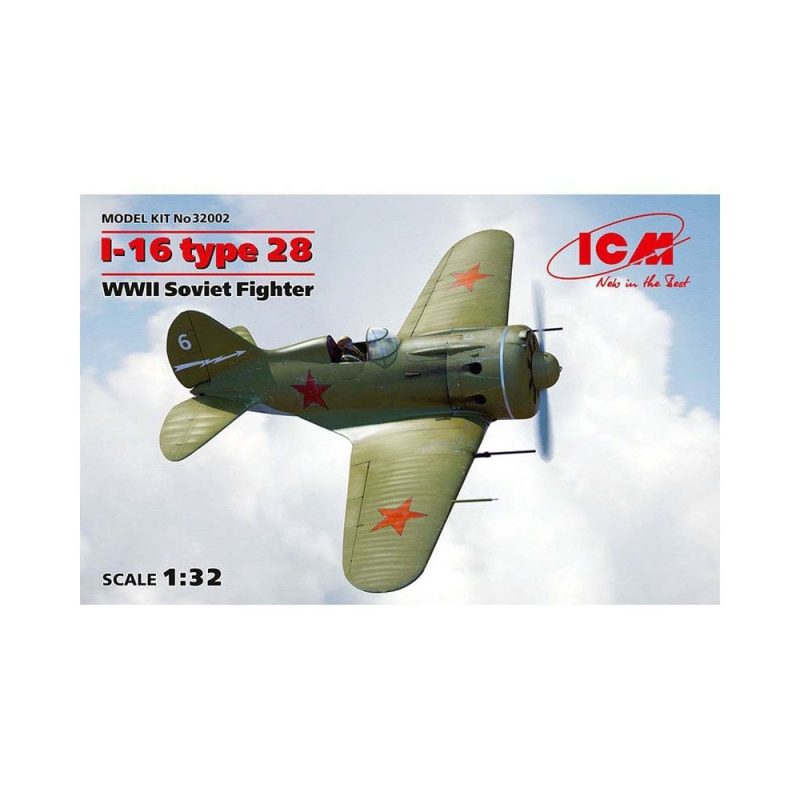 1/32 I-16 type 28 WWII Soviet Fighter ICM 32002