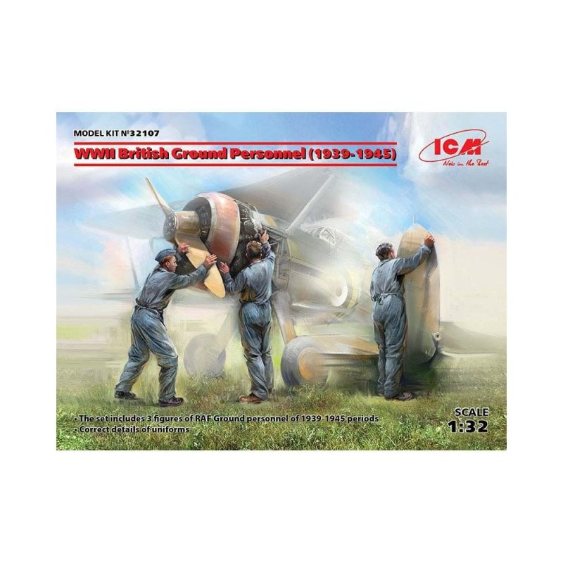 1/32 WWII British Ground Personnel (1939-1945) ICM 32107 1/32 WWII British Ground Personnel (1939-1945) ICM 32107