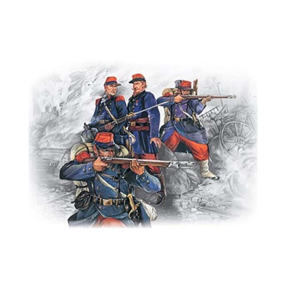 1/35 French Line Infantry (1870-1871) 4 Figs ICM 35061