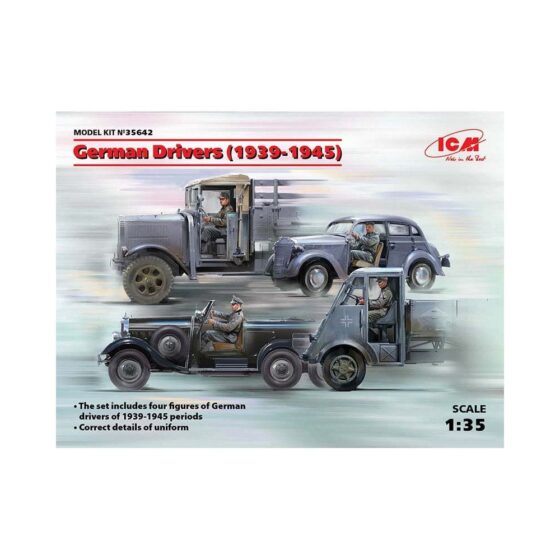 1/35 German Drivers (1939-1945) 4 Figs ICM 35642