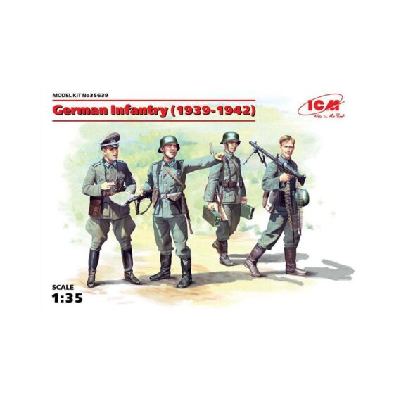 1/35 German Infantry (1939-1942) 4 Figs ICM 35639