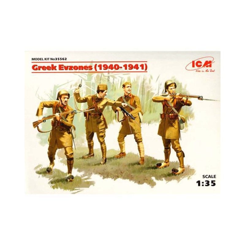 1/35 Greek Evzones (1940-1941) 4 Figs ICM 35562