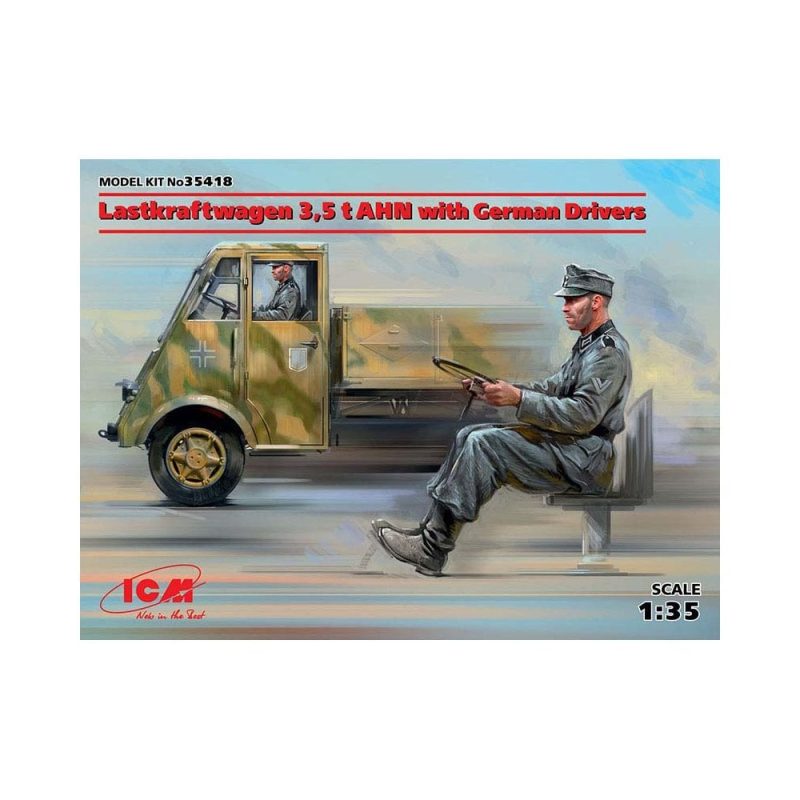 1/35 Lastkraftwagen 3 5 t AHN with German Drivers ICM 35418