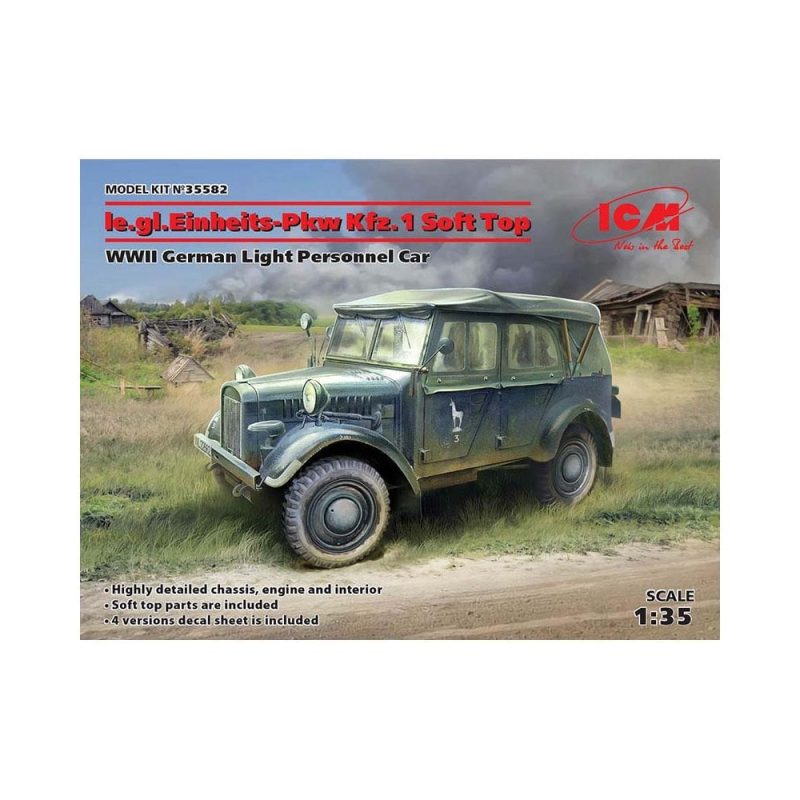 1/35 le.gl.Einheitz-Pkw Kfz.1 Soft Top ICM 35582