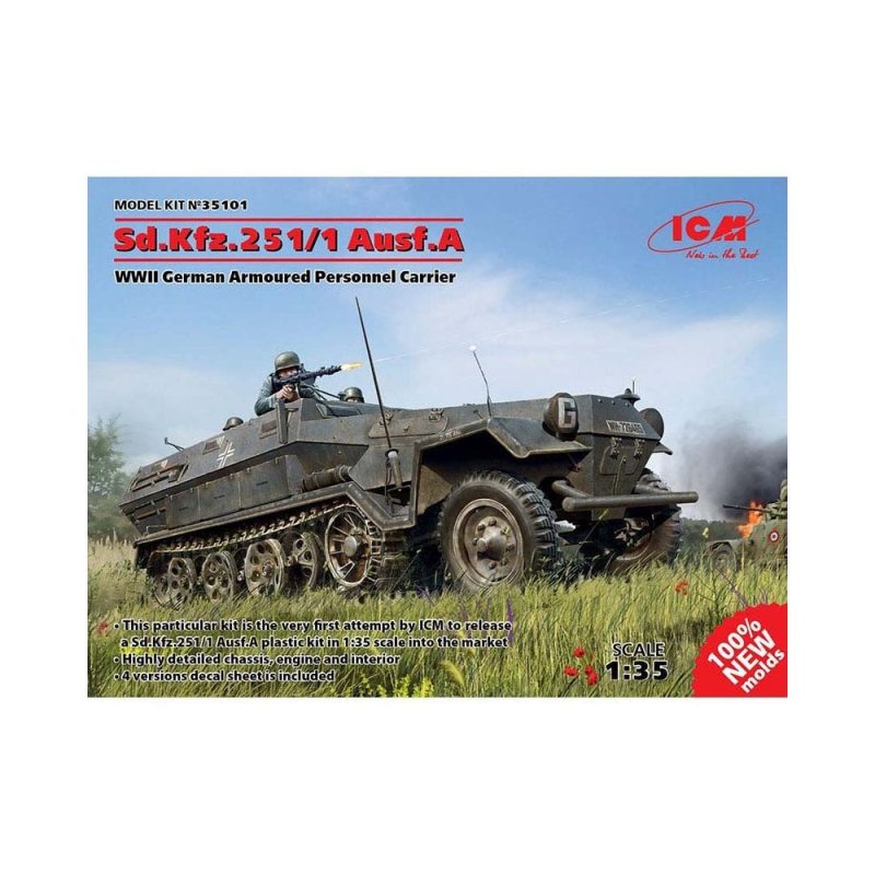 1/35 Sd.Kfz.251/1 Ausf. A Armoured Personnel Carrier ICM 35101