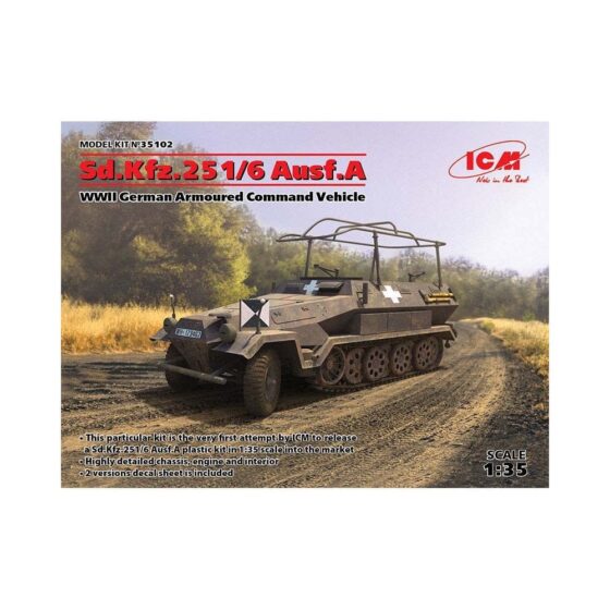 1/35 Sd.Kfz.251/6 Ausf. A Armoured Command Vehicle ICM 35102 1/35 Sd.Kfz.251/6 Ausf. A Armoured Command Vehicle ICM 35102