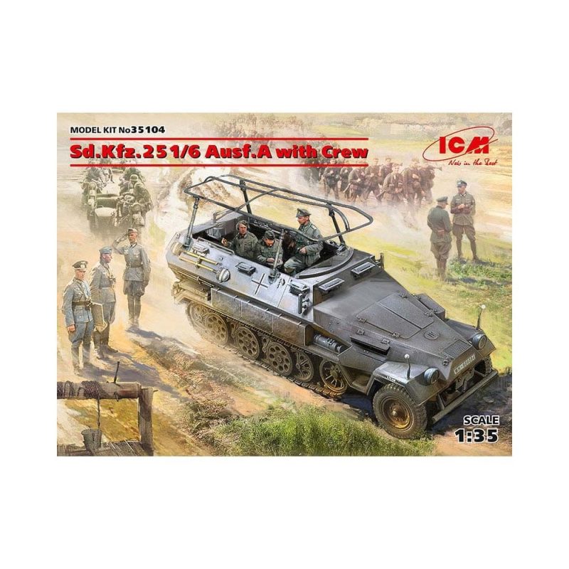 1/35 Sd.Kfz.251/6 Ausf.A with Crew ICM 35104