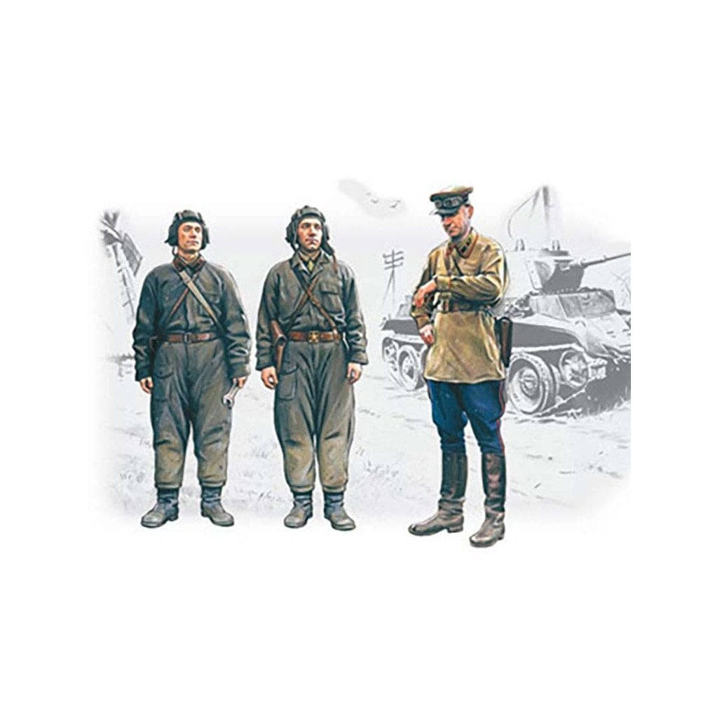 Icm Icm35181 1/35 Soviet Tank Crew (1939-1942) 3 Figs