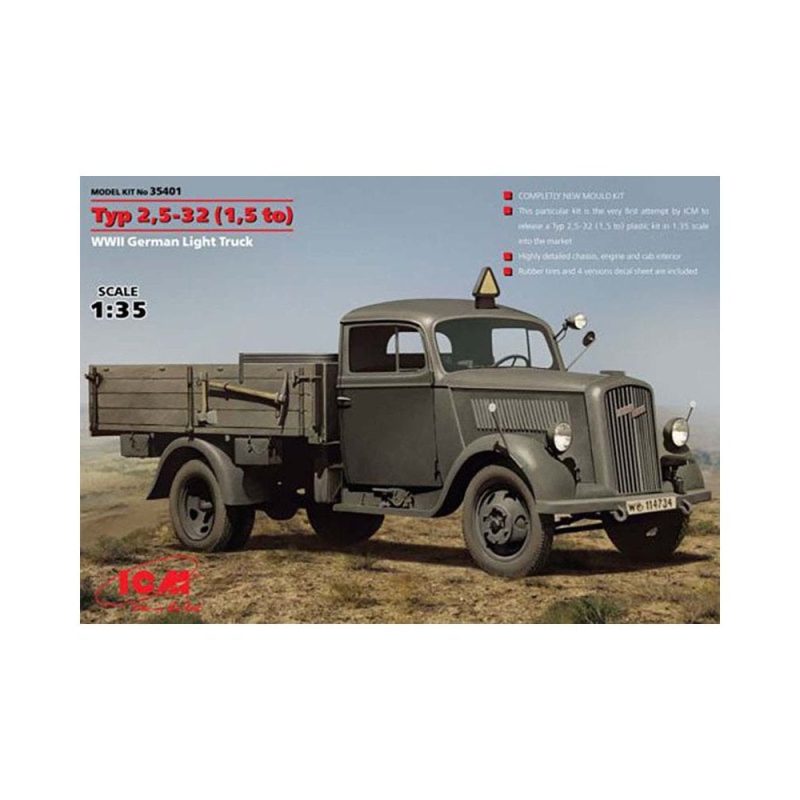 1/35 Typ 2 5-32 1 5 to German Light Truck ICM 35401