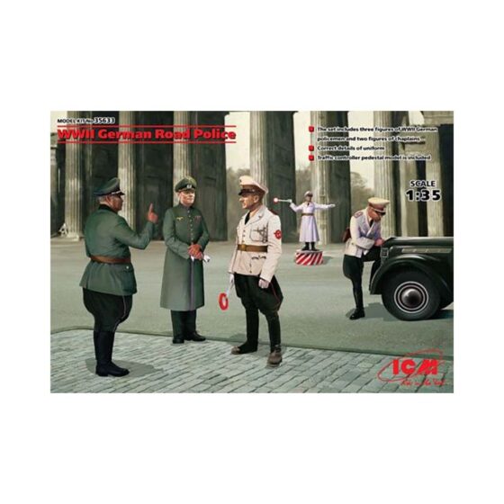 1/35 WWII German Road Police 5 Figs ICM 35633