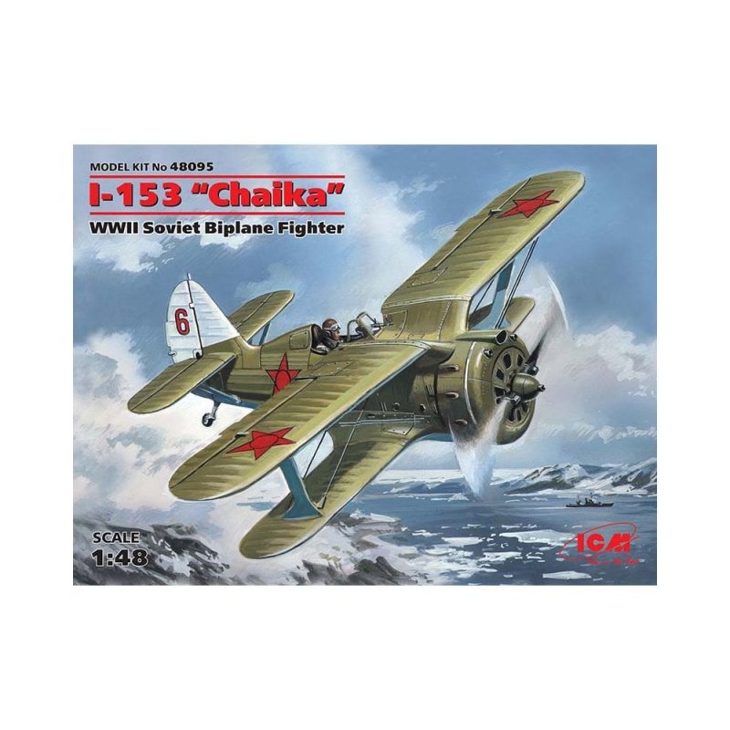 1/48 I-153 "Chaika" WWII Soviet Biplane Fighter ICM 48095