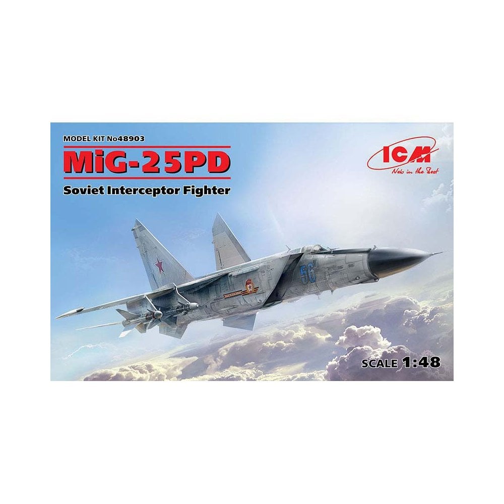 1/48 MiG-25 PD Soviet Interceptor Fighter ICM 48903 1/48 MiG-25 PD Soviet Interceptor Fighter ICM 48903