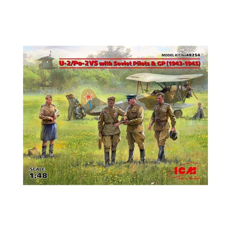 1/48 U-2/Po-2VS with Pilots & GP (1943-1945) ICM 48254 1/48 U-2/Po-2VS with Pilots & GP (1943-1945) ICM 48254