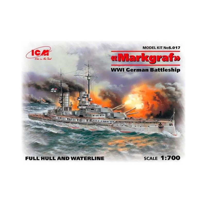 1/700 Markgraf full hull & waterlin WWI ICM S017