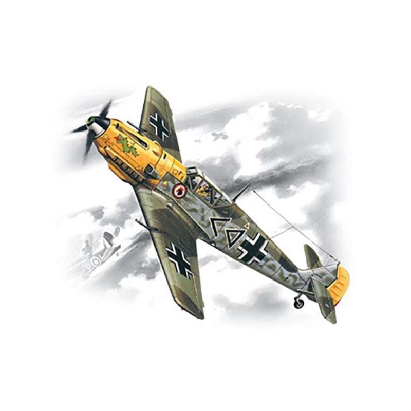 1/72 Messerschmitt Bf 109E-4 WWII German Fighter ICM 72132
