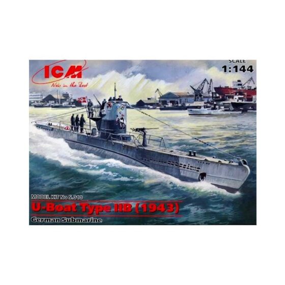 1/144 U-Boat Type IIB (1943), German Submarine ICM S010 1/144 U-Boat Type IIB (1943), German Submarine ICM S010