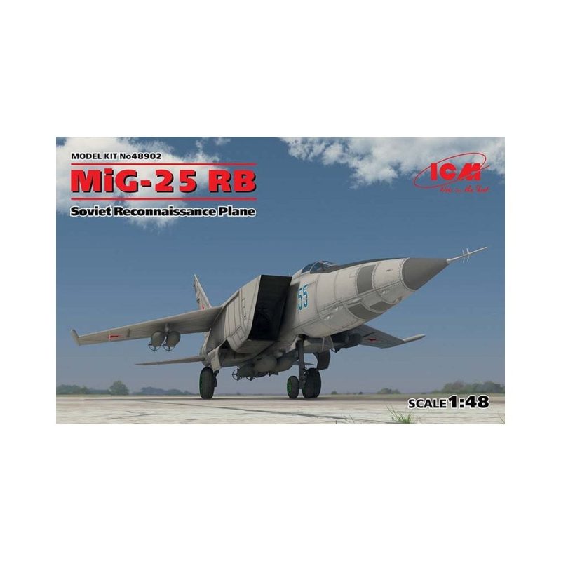 1/48 MiG-25 RB Soviet Reconnaissance Plane ICM 48902 1/48 MiG-25 RB Soviet Reconnaissance Plane ICM 48902