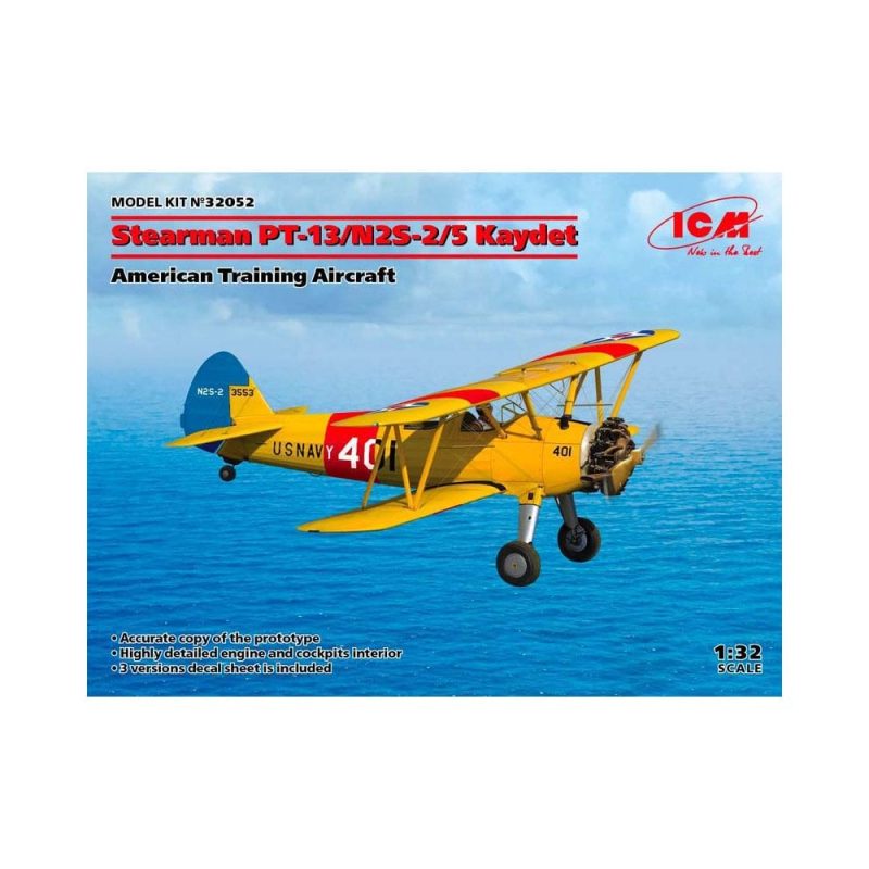 1/32 Stearman PT-13/N2S-2/5 Kaydet ICM 32052