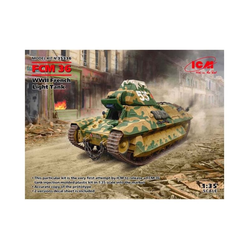 1/35 WWII French Light Tank FCM 36 ICM 35336
