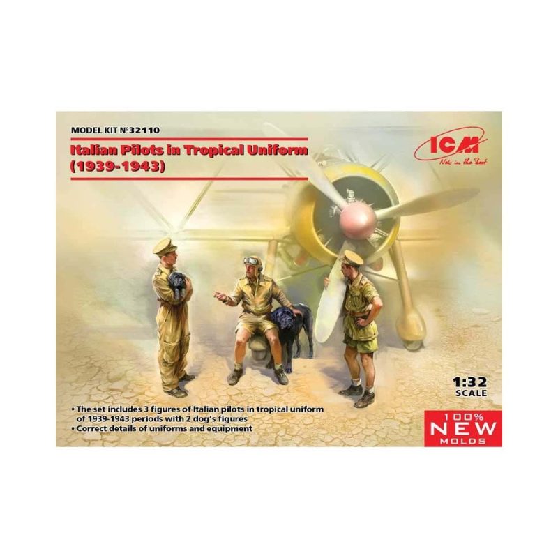 1/32 Italian Pilots in Tropical Uniform (1939-43) ICM 32110