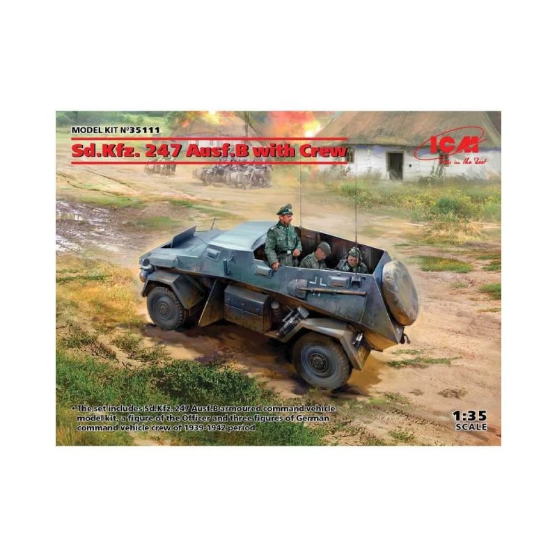 1/35 Sd.Kfz.247 Ausf B with Crew ICM 35111
