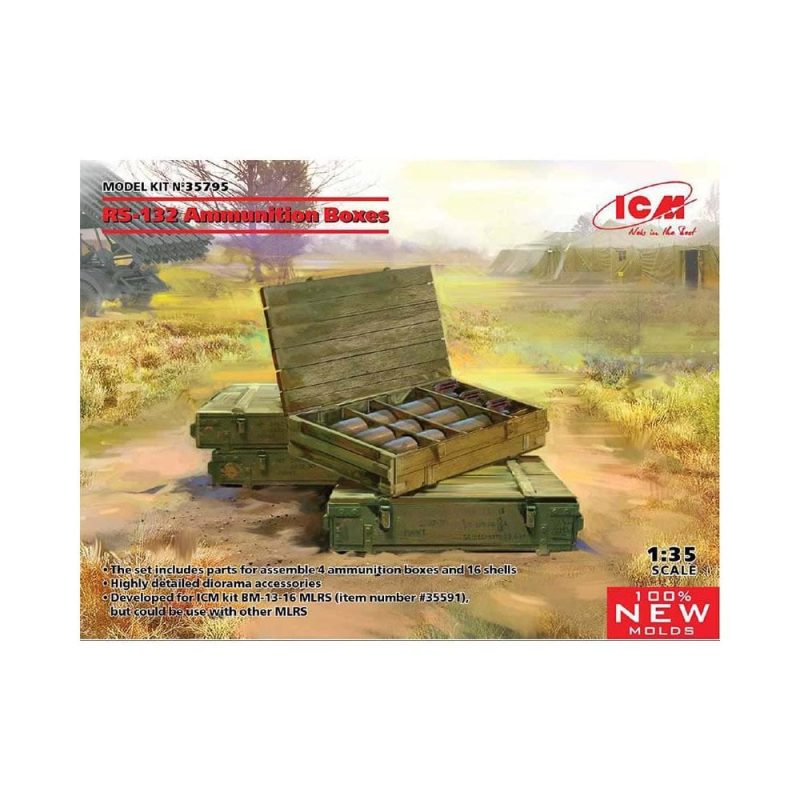 1/35 RS-132 Ammunition Boxes ICM 35795