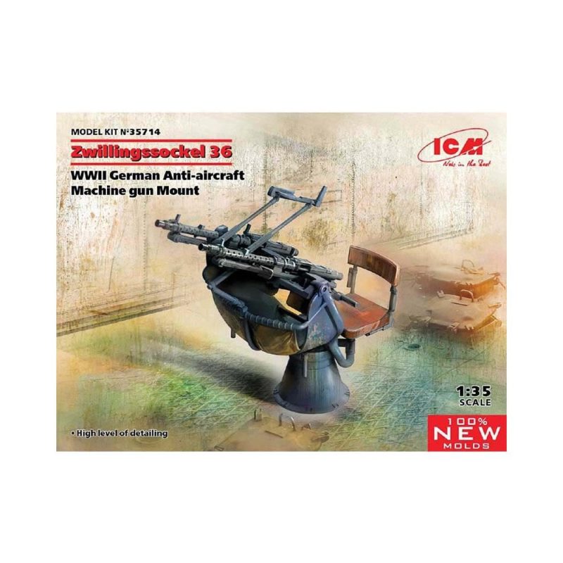 1/35 Zwillingssockel 36 WWII German AA MG Mount ICM 35714