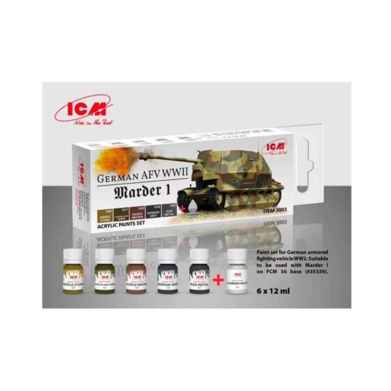 Marder I Paint Set ICM 3003 Marder I Paint Set ICM 3003