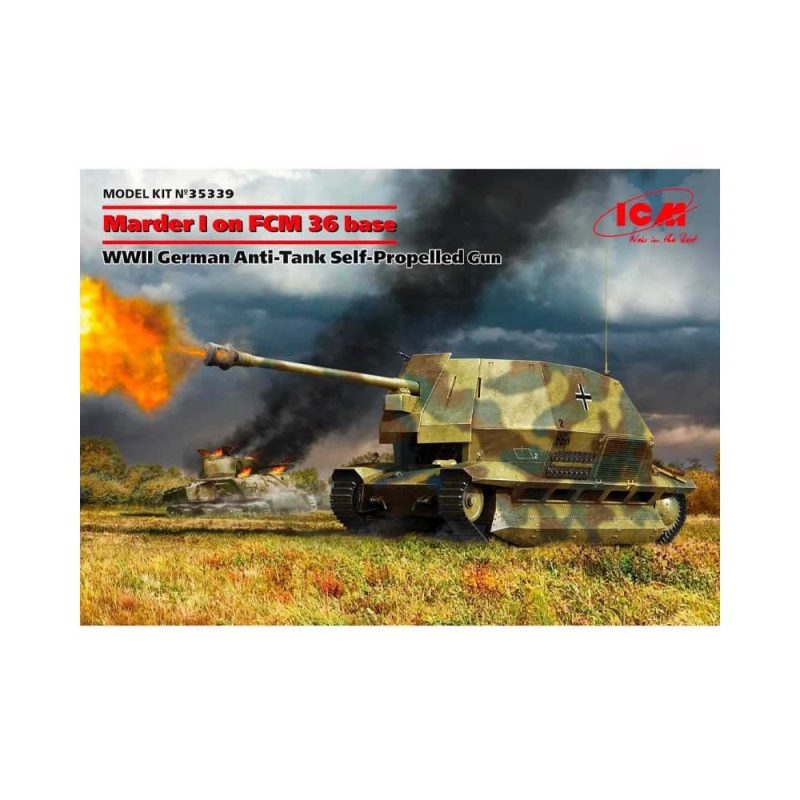 1/35 7.5cm Pak 40/2 (Sf.) auf Gw. FCM 737(f) ICM 35339