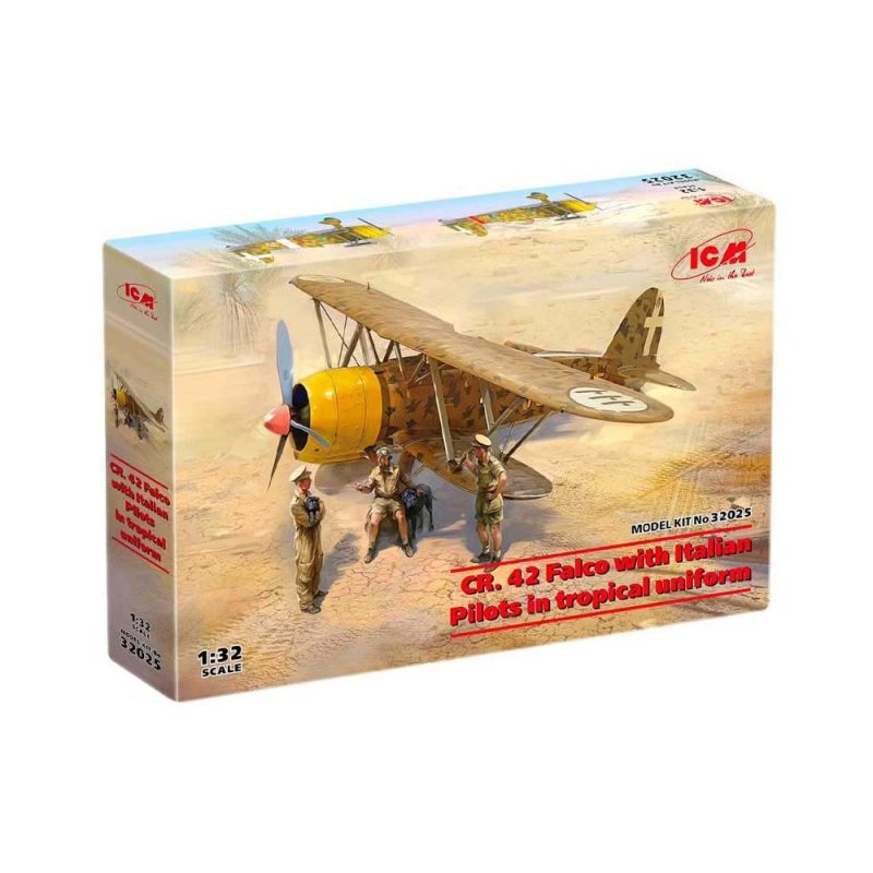 1/32 CR. 42 Falco with Italian Pilots (Tropical) ICM 32025