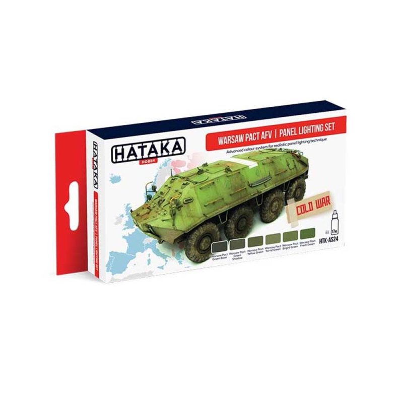 Hataka Red Line Paint Set - Pact AFV Panel Lighting HTK-AS24
