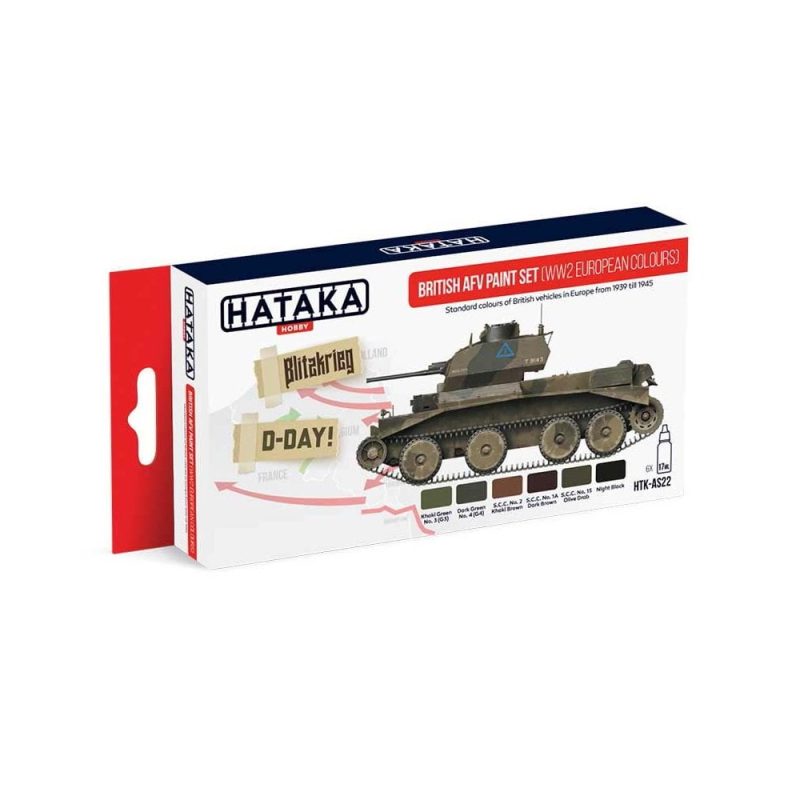 Hataka Red Line Paint Set - European Colours HTK-AS22