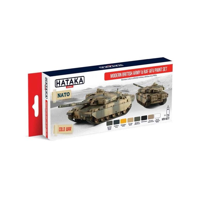 Hataka Red Line Paint Set - British Army RAF HTK-AS77